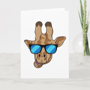 Giraffe with Sunglasses Card
