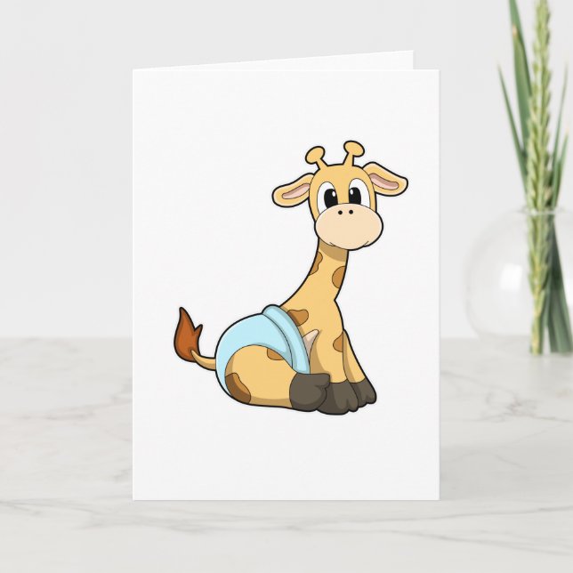 Giraffe with Underpants Card (Front)