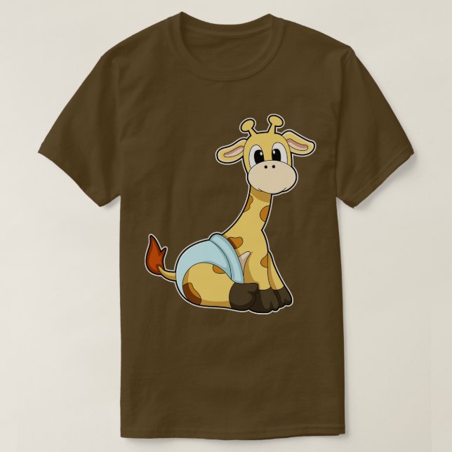 Giraffe with Underpants T-Shirt (Design Front)