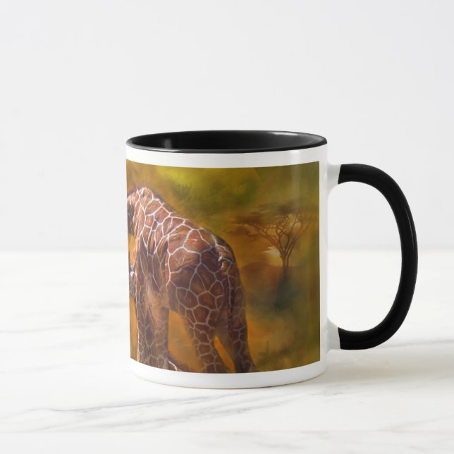 Giraffe World Art Mug (Right)