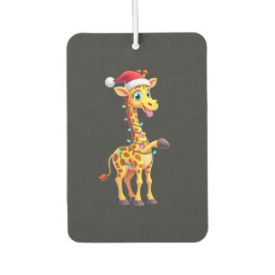 Giraffe Xmas Lighting Funny Santa Giraffe Christma Air Freshener