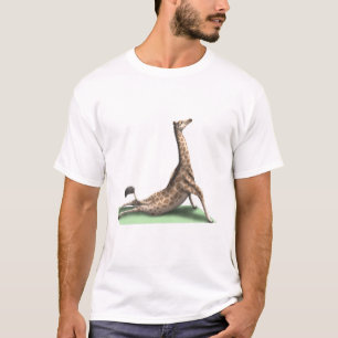 Giraffe Yoga Pose Meditation Zen Workout Exercise T-Shirt