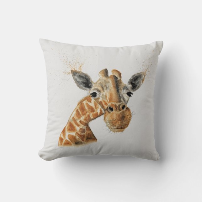 Giraffed Throw Pillow (Front)