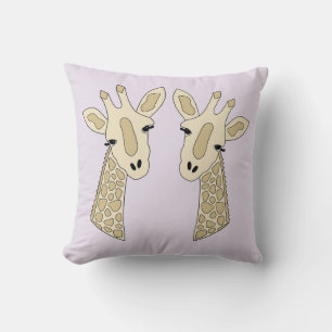 Giraffenpaar Throw Pillow