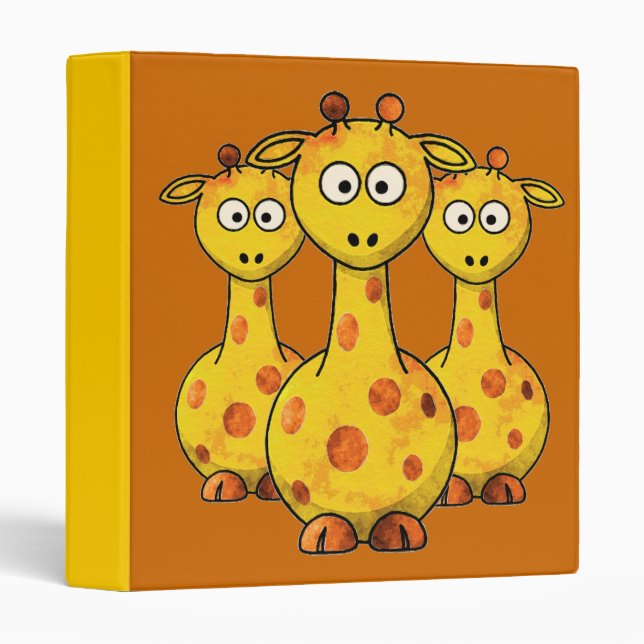 GIRAFFES 1.5" Ring Binder (Front/Spine)