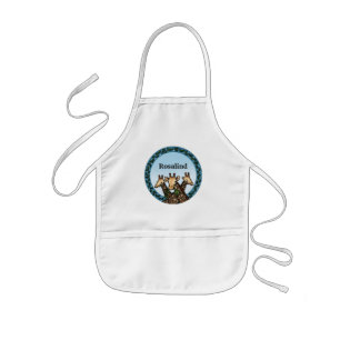 Giraffes and Laurel, Add Your Name Kids Apron