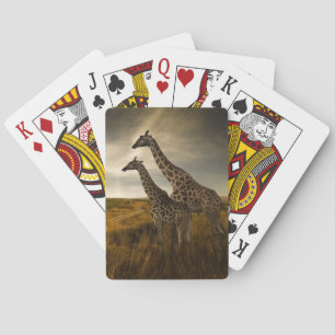 Giraffes and The Landscape Playing Cards
