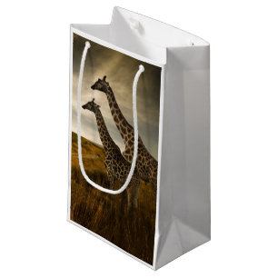 Giraffes and The Landscape Small Gift Bag