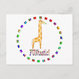 Giraffes are Funtastic Postcard