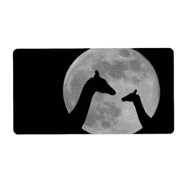 Giraffes At Fullmoon Night (Front)