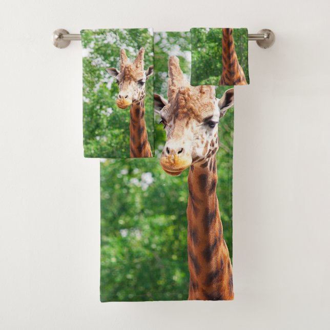 Giraffes Bathroom Towel Set (Insitu)