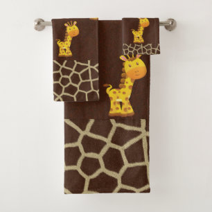Giraffes Bathroom Towel Set