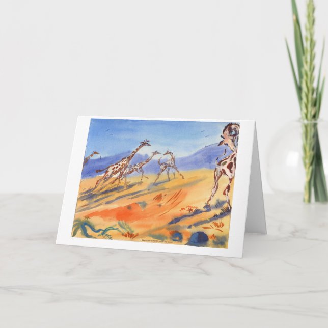 Giraffes Card (Front)