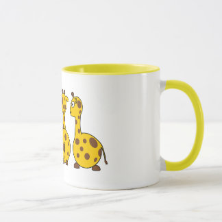 Giraffes cartoons mug