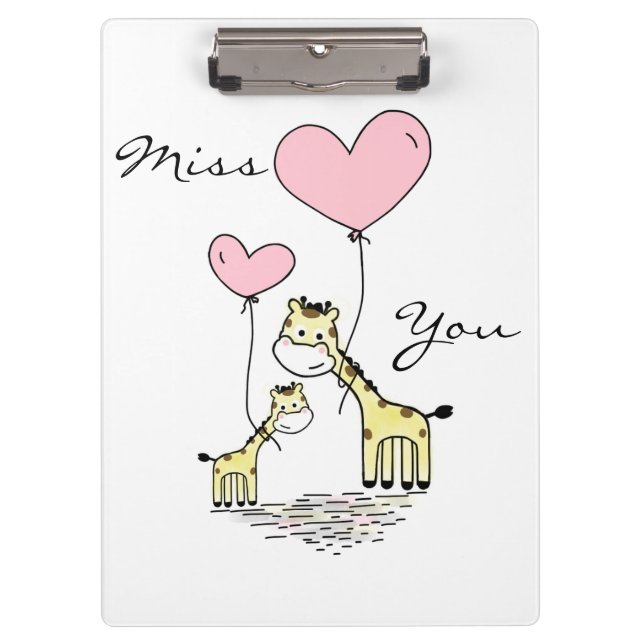 Giraffes Clipboard (Front)