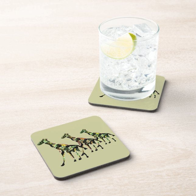 Giraffes Coaster Set (Right Side)