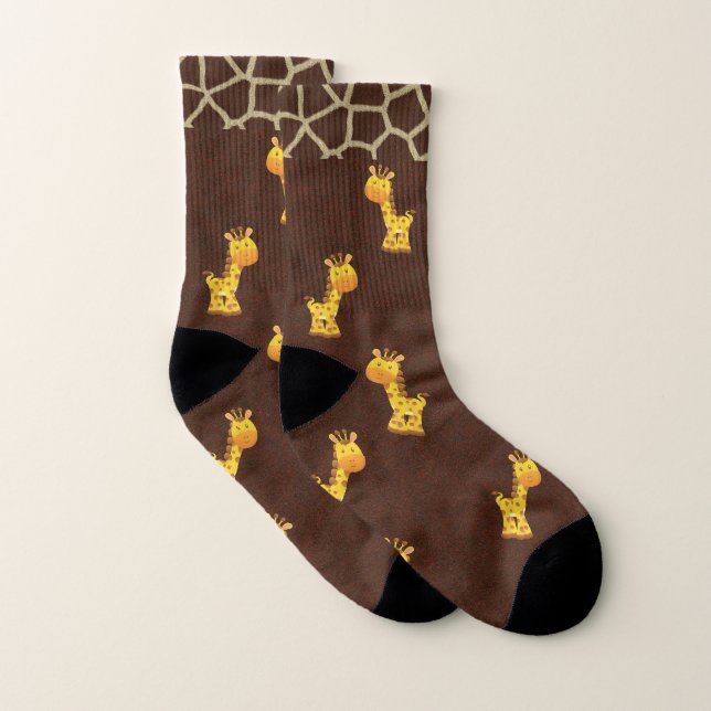 Giraffes Crew Socks (Pair)