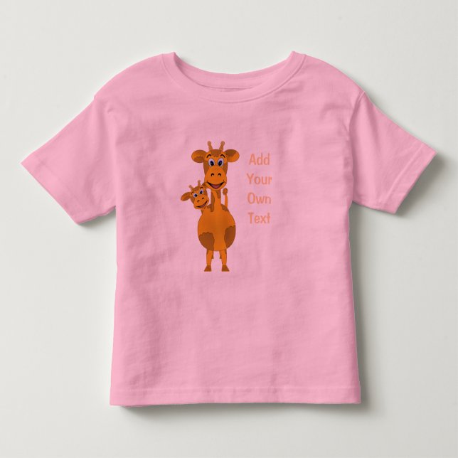 Giraffes Customize Toddler T-shirt (Front)