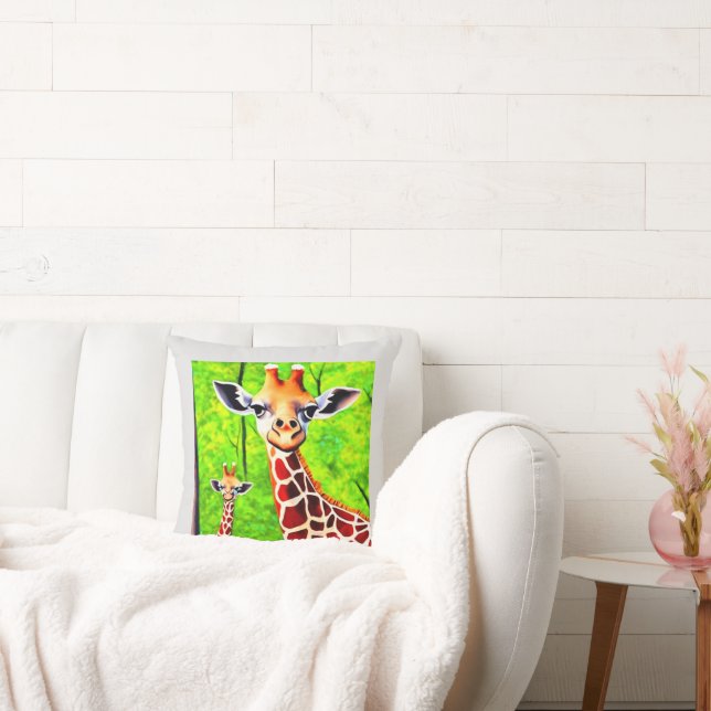 Giraffe's eye throw pillow (Couch)