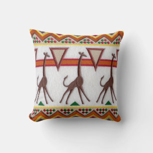 Giraffes in Africa Pillow