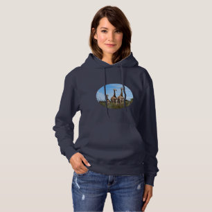 Giraffes in Cozy Savannah Light Hoodie
