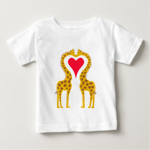 giraffes in love baby T-Shirt
