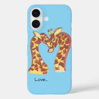 Giraffes in Love iPhone 16 Case