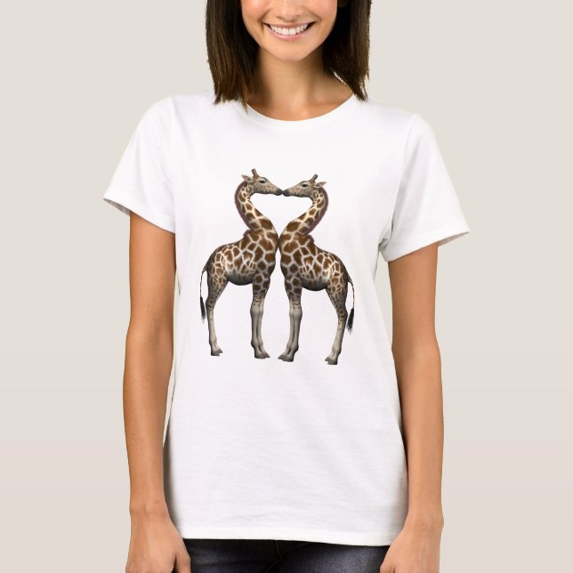 Giraffes In Love T-Shirt (Front)