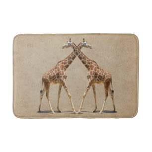 GIRAFFES IN PASSING BATH MAT