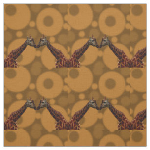 Giraffes In The Seventies, Cotton Fabric