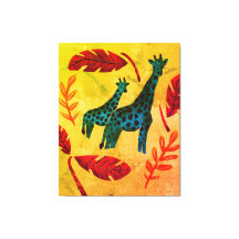 Giraffes Journeying Artwork