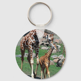 Giraffes Keychain