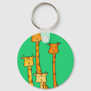 Giraffes Keychain