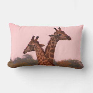 Giraffes Lumbar Pillow