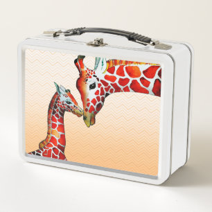 Giraffes Metal Lunch Box
