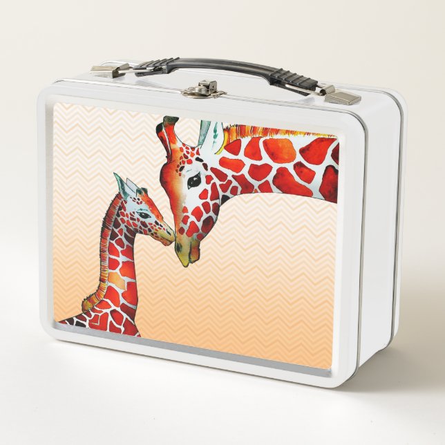 Giraffes Metal Lunch Box (Front)