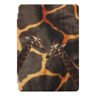 Giraffes On A Giraffe Background, iPad Pro Cover