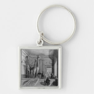 Giraffes on the staircase in the British Keychain