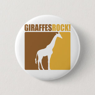 Giraffes Rock! #2 2 Inch Round Button