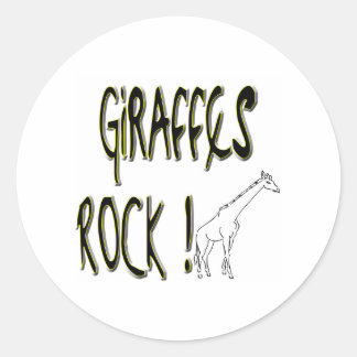 Giraffes Rock! Sticker