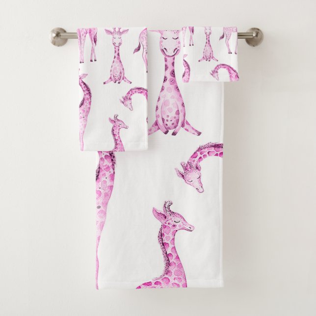 Giraffes roses Filles Whimsical Baby shower Enfant (En situation)