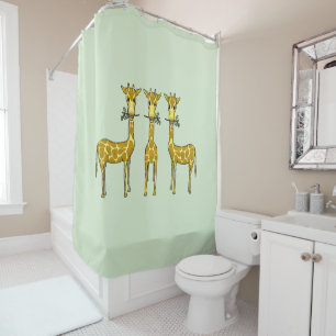 Giraffes Shower Curtain
