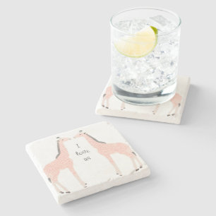 Giraffes Trinket Box Stone Coaster