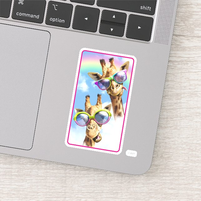 Giraffes With Sunglasses (Detail)