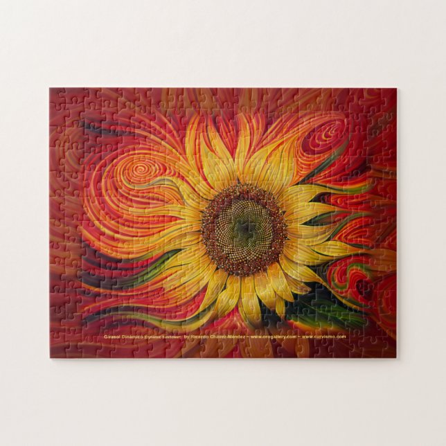 Girasol Dinámico (Dynamic Sunflower) Puzzle (Horizontal)