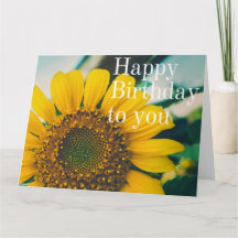 Girassol Birthcard