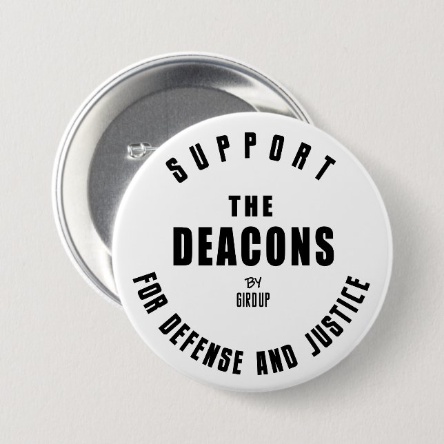 Gird Up Defence | The Deacons 3 Inch Round Button (Front & Back)