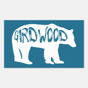 Girdwood Alaska Bear Sticker