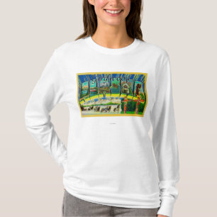 Girdwood, Alaska - Large Letter Scenes T-Shirt