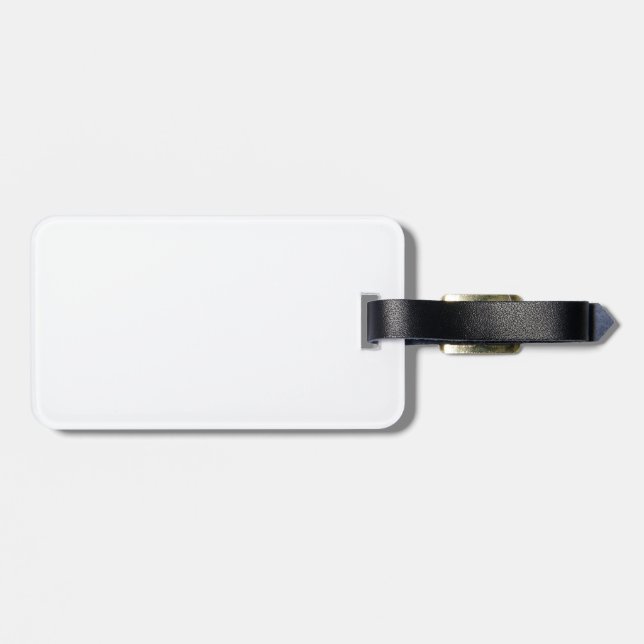 Girdwood Alaska Peace Bear Luggage Tag (Back Horizontal)